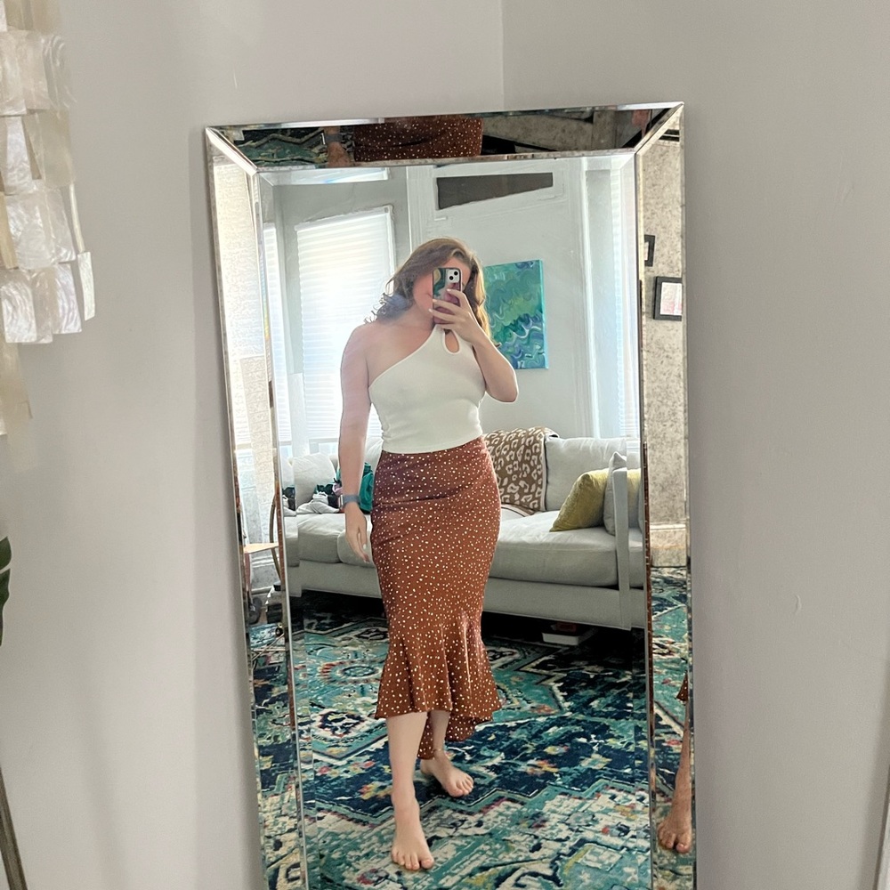 Abercormbie & Finch high low maxi skirt